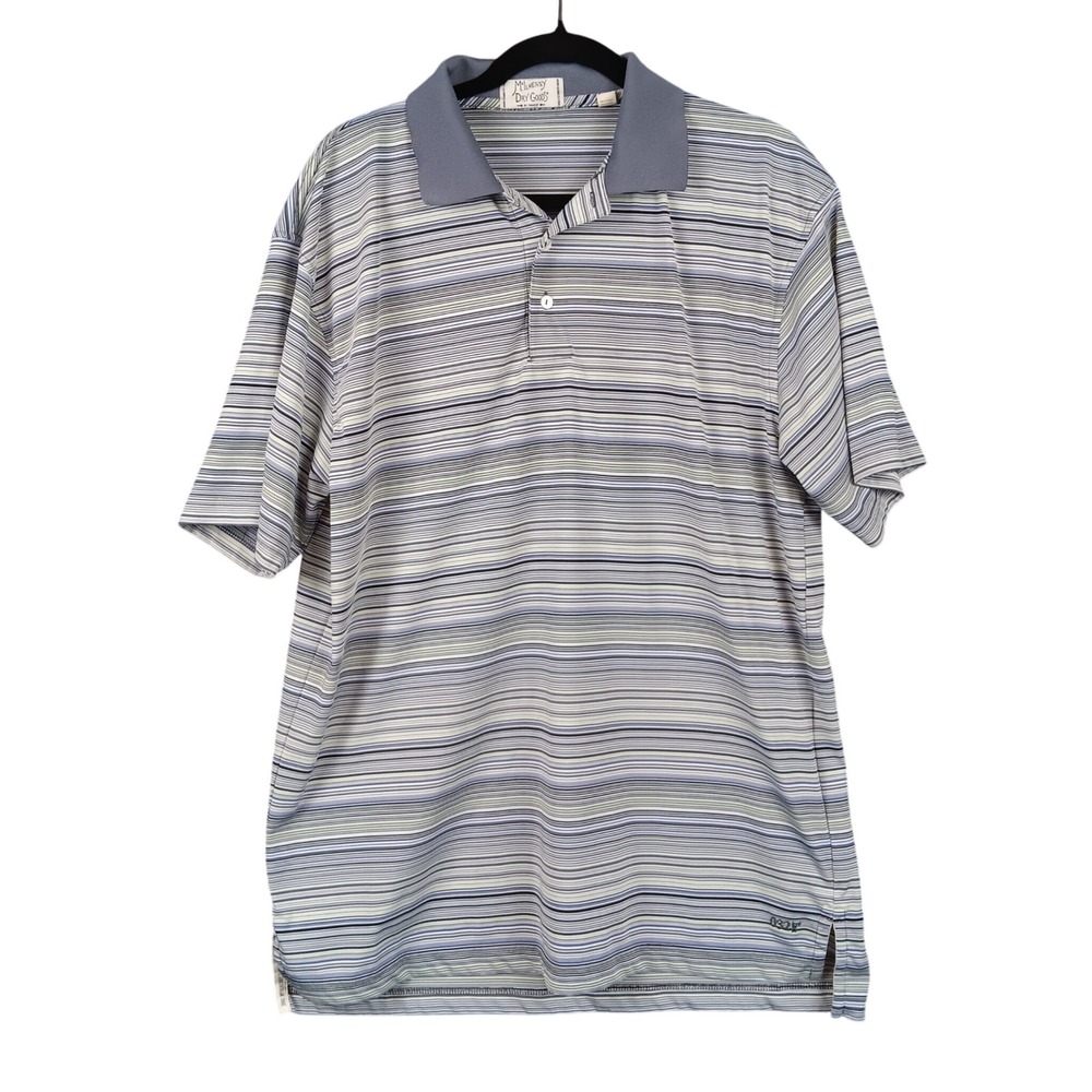 McIlhenny Dry Goods Polo‎ Shirt Men's XL Striped Avery Island Tabasco
